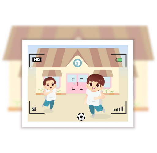 園生活での写真